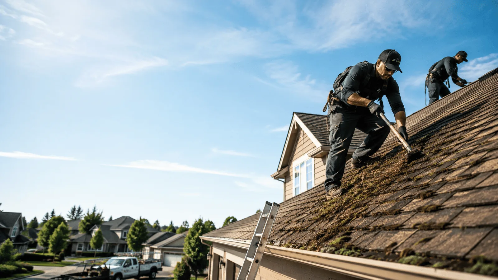 Roof Moss Removal in Henderson, IL near me
